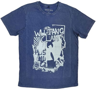 Wu-Tang Clan - Graffiti Heren T-shirt - M - Blauw