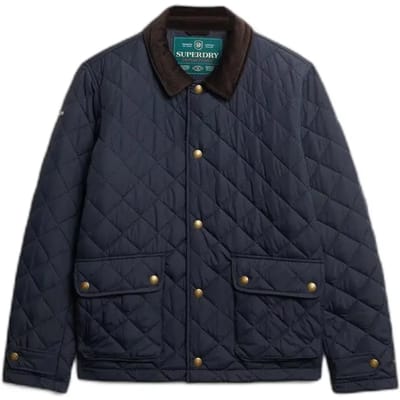 Superdry - Gewatteerde Estate Coach Jas - Heren - Gewatteerde jassen