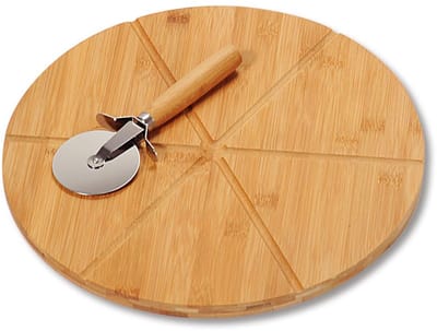 Pizzasnijder, FSC-gecertificeerd bamboe, afmetingen: ø 32 cm, dikte: 1,5 cm