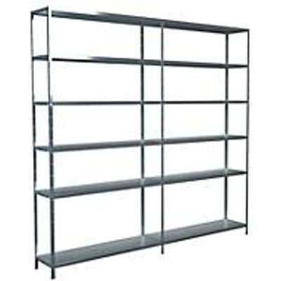Legborden zonder bouten, H 2300 x B 2400 x D 350 mm, gegalvaniseerd