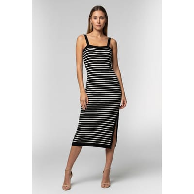 & Other Stories Nicette Dress Black Maat: XS | Midi Jurken Outlet | Dames | Zwart