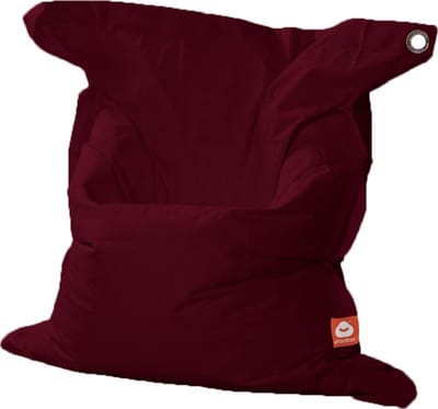 Whoober rechthoek zitzak St. Tropez XL outdoor bordeaux rood - Wasbaar - Voor binnen en buiten
