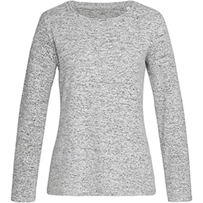 Stedman - Knit Lange Mouwen Dames Sweater - Light Grey Melange maat S