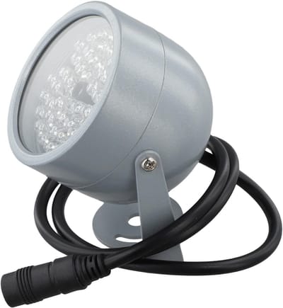 Infrarood Verlichting - IR Illuminator - Bewakingscamera Verbeteren - Waterdicht Aluminium Ontwerp - 20 meter Bereik - Zwart