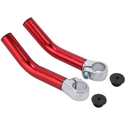 1 Paar Aluminiumlegering Berg?Fiets Racefiets Stuur Bar End Rood red