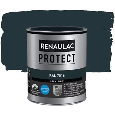 Renaulac Lak Protect - Zijdeglans - Antracietgrijs Ral 7016 - 750ml