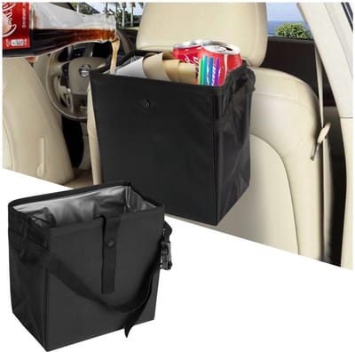 Dailygoods- Afvalemmer Waterdicht - Hangende Auto-afvalemmer - Multifunctionele Afvalzak - Opvouwbaar - Oxford-stof - 24,13 x 13,97 cm - Auto-prullenbak