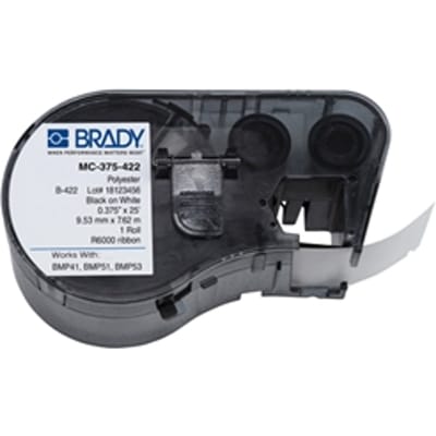 Brady MC-375-422 polyester labels | 9,53mm x 7,62m