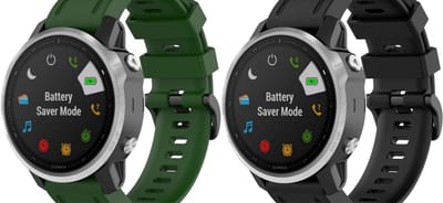 Strap-it Bundel van 2 bandjes geschikt voor Garmin Fenix 9 (43mm) / 9 Pro (43mm) 8 - 43mm / Fenix 7s (Pro - Solar - Sapphire Solar) / Fenix 6s (Pro - Sapphire) / Fenix 5s (Plus - Sapphire) / Epix Pro (Gen 2) 42mm / Instinct 2s - E - Zwart Groen