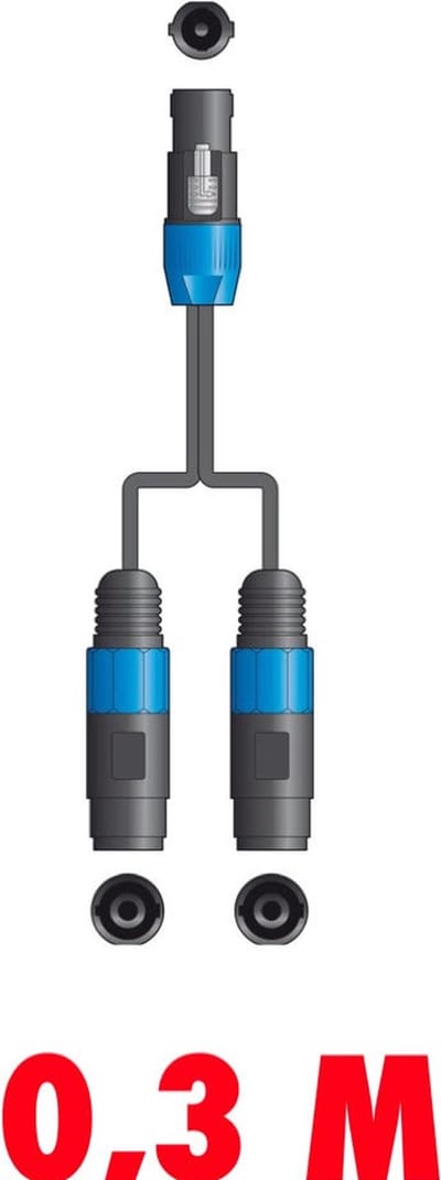 QTX SPK-SPK speakon splitter