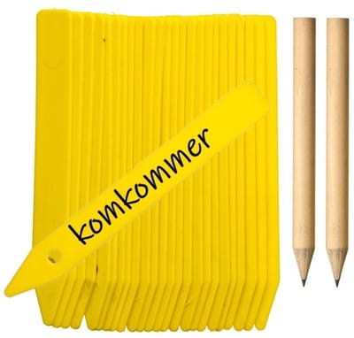 Pro Garden Nature Steeketiketten - 50x stuks - moestuin / groente tuin / kruiden tuin - lengte 10 cm