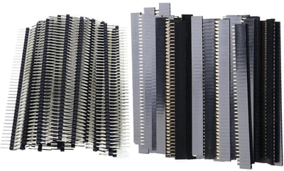 Rechte Pin Headers Set voor Elektronica Projecten - Soldeerpunten - 40 Pinnen - 2,54 mm Afstand - DIY - Enkele Rij - 40 Stuks