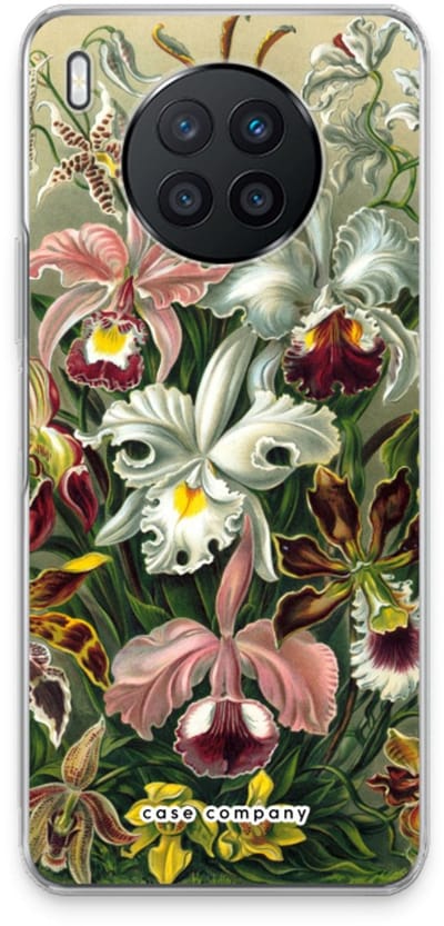 Case Company® - Hoesje geschikt voor Huawei Nova 8i hoesje - Haeckel Orchidae - Soft Cover Telefoonhoesje - Bescherming aan alle Kanten en Schermrand