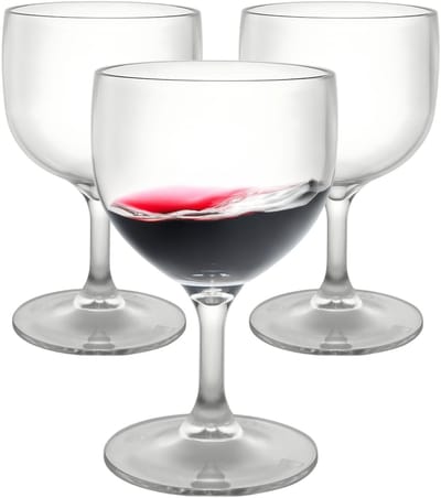 MPDrink Wijnglas - 4x - SAN kunststof - 35 cl - onbreekbaar - herbruikbaar - wijnglazen