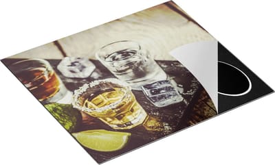 Chefcare Inductie Beschermer Alcoholische Drankjes - Drank - 60x50 cm - Afdekplaat Inductie - Kookplaat Beschermer - Inductie Mat
