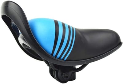 Kinderfietsstoeltje - Fietszadel Kinderen - Veilig Fietsen - Dikke Spons - 230x140mm - Blauw