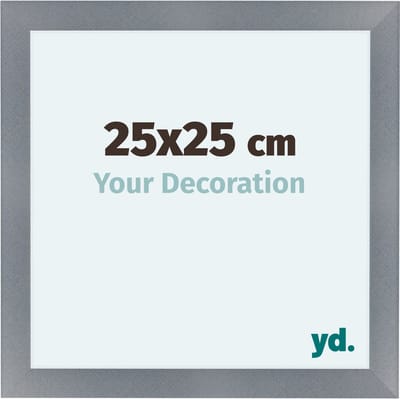 Your Decoration - Fotolijst 25x25 cm - MDF - Aluminium Geborsteld - Como