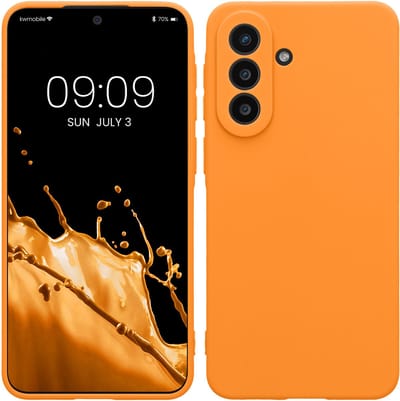 kwmobile telefoonhoesje geschikt voor Samsung Galaxy A57 5G - Hoesje voor smartphone - Precisie camera uitsnede - In fruitig oranje