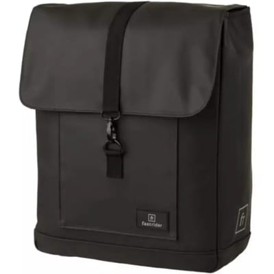 AGU Clean Shelter Enkele Fietstas - 100% Waterdicht - Click'nGo - Rolltop - Met Reflectie - 17 Liter - Zwart