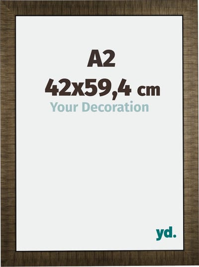 Your Decoration - Fotolijst A2 42x59,4 cm - Hout - Champagne Geborsteld - Leeds