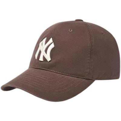 Casquettes de Baseball en Coton MLB New York Yankees Unisexes Marron Mode 3ACP6601N-50BRS F marron
