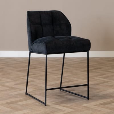Bronx71® Scandinavische barkruk Jelle zwart 70 cm - barstoel