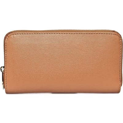 Luisa Vannini Brown Rundleer Portemonnee