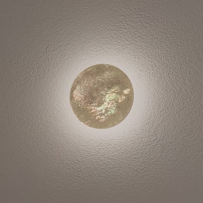 Nowodvorski Lighting LED wandlamp Ring S, Ø 15 cm, multiplex, goudkleurig