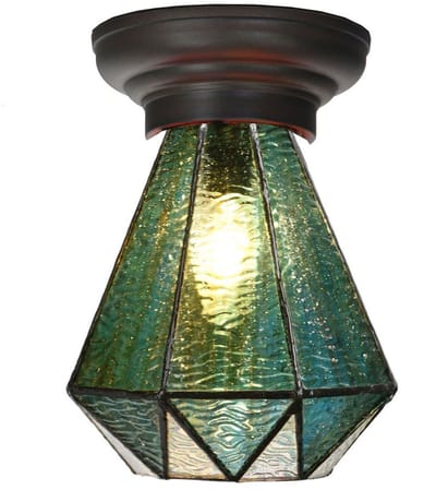 Tiffany Plafonnière Arata Green - Art Deco Trade