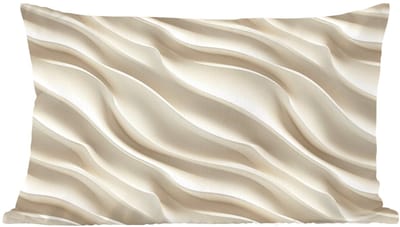 Sierkussens - Kussentjes Woonkamer - 60x40 cm - Diagonaal - Golven - Crème