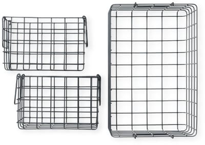 Mustard - Baskets - Manden - Set van 3 - Slate