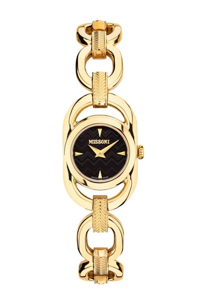 Missoni Gioiello MWGCA0323 Horloge - Staal - Goudkleurig - Ø 22 mm