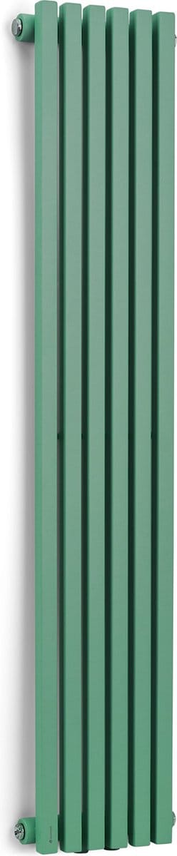 Blumfeldt Badkamerradiator, Design Radiator Plat, Energiezuinige Verticale Platte Radiator, Wandradiator met Buizen, 365 W Verticale Radiator met Thermostaat, Wandradiator voor Badkamer & Woonkamer