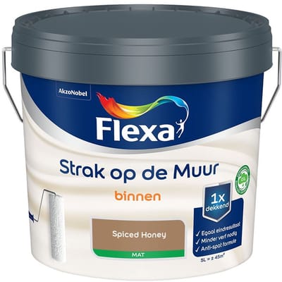 Flexa - Strak Op De Muur Binnen Mat - Spiced Honey - Mengverf - 5 L