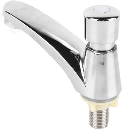 Dailygoods- Wastafelkraan Duurzaam - Tijdvertragingskraan - Lekvrij - Waterbesparend - Koudwaterbediening - Geen spatten - Drukkraan