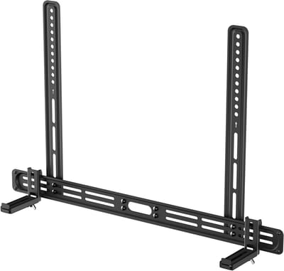 Universele houder voor soundbars tot 9 kg, verstelbaar met antislip basis, geschikt voor TV's en audioapparatuur