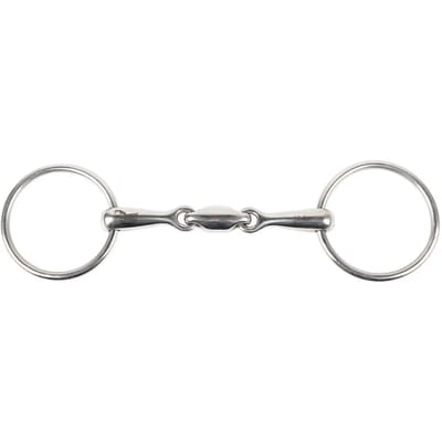 2-rings bit voor paarden met dubbele pauze Harry's Horse 16 mm