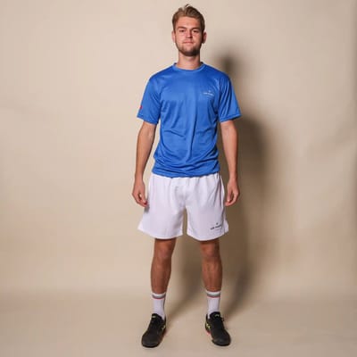 Padelshirt Slim fit Azzurro Blauw - Maat S