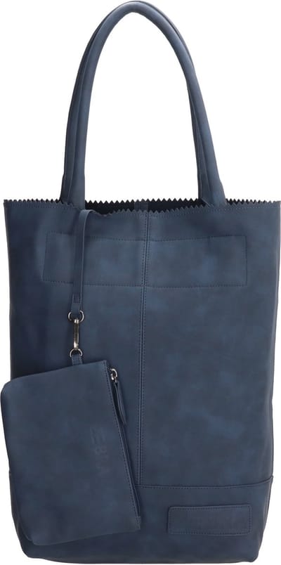 Zebra Kartel Shopper - Jeansblauw