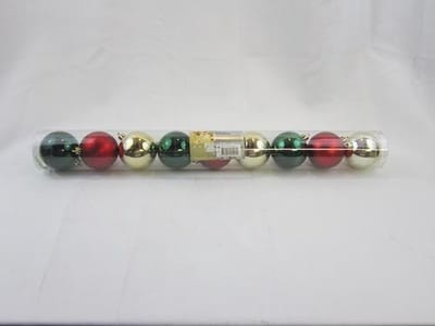 ZoeZo Design - 81 stuks - Kerstbal - kunststof - 9 stuks in koker Ø 6 cm - u ontvangt 9 kokers