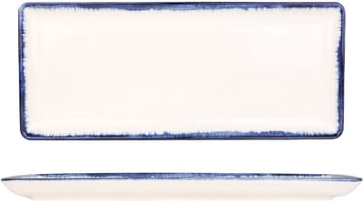 Kütahya Porselen Serveerschaal - Azure - Porselein - 35x15 cm - set van 2