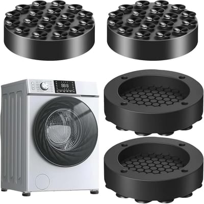 Antivibratievoeten voor wasmachines - Rubberen Voetjes voor Trillingsdemping en Stabiliteit