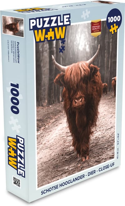 Puzzel Schotse hooglander - Dier - Close-up - Legpuzzel - Puzzel 1000 stukjes volwassenen