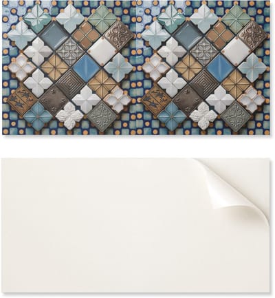 Wanddecoratie PVC-paneel met patroon voor kamer 100x50 cm Keramische tegelpatronen
