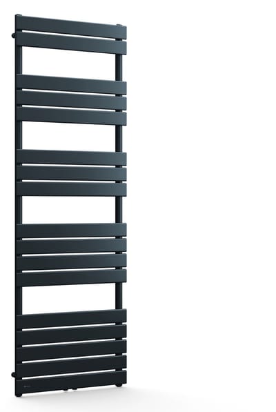 Blumfeldt Badheizkörper - 890 W Wandmontierter Handtuchheizkörper Met Middelste Aansluiting, Modern Staalontwerp, Handdoekhouder Voor Badkamers & Woonruimtes, 60x180 cm, Antraciet