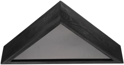 Dailygoods- Vlaggenhouder Driehoekig - Wanddecoratie - Houten Vlaggenhouder - Milieuvriendelijk - Duurzaam - Elegante Vorm - Vlaggenstandaard