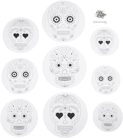 Mobielen met motief, d 12+15+18 cm, 300 gr, wit, 3 set/ 1 doos