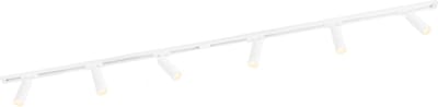 Ledvion - LED Railverlichting 2M + 6 Railspots (Wit - Dimbaar - GU10 Fitting) - 1-Fase