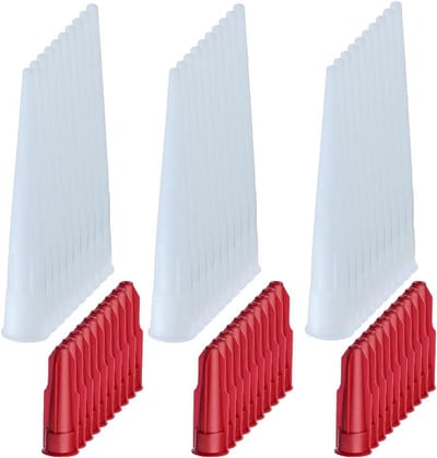 Kit Mondstukken - Slang Verlengstuk - Afwerking Kit - Met Rode Dop - 30 Stuks - Transparant