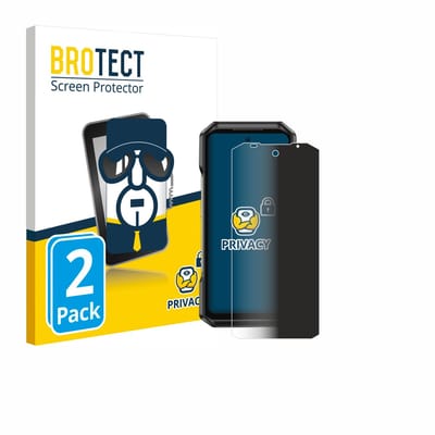 BROTECT - privacy screenprotector voor Ulefone Armor 27T Pro - Folie Beschermfolie Blauwlichtfilter 2 Stuks